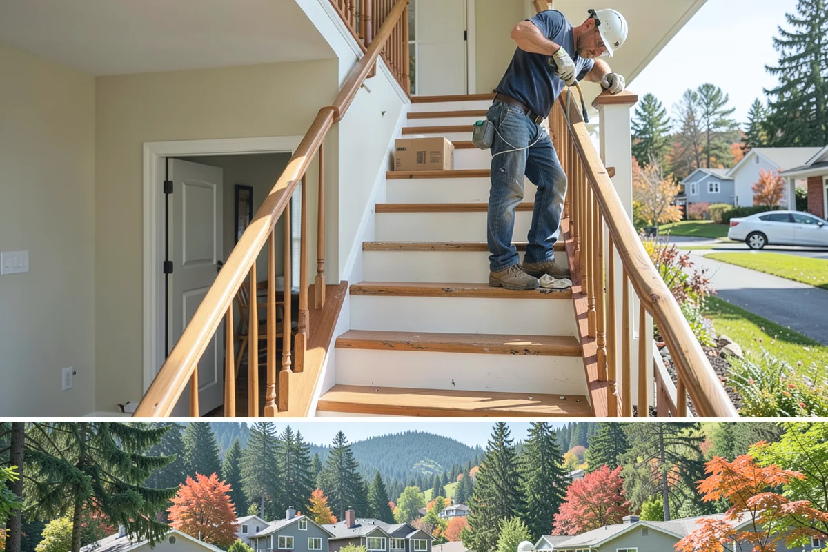 Three-Season Porch in Fircrest, Pierce County, WA - Summer construction lets you enjoy the finished three-season porch through the beautiful Northwest fall.