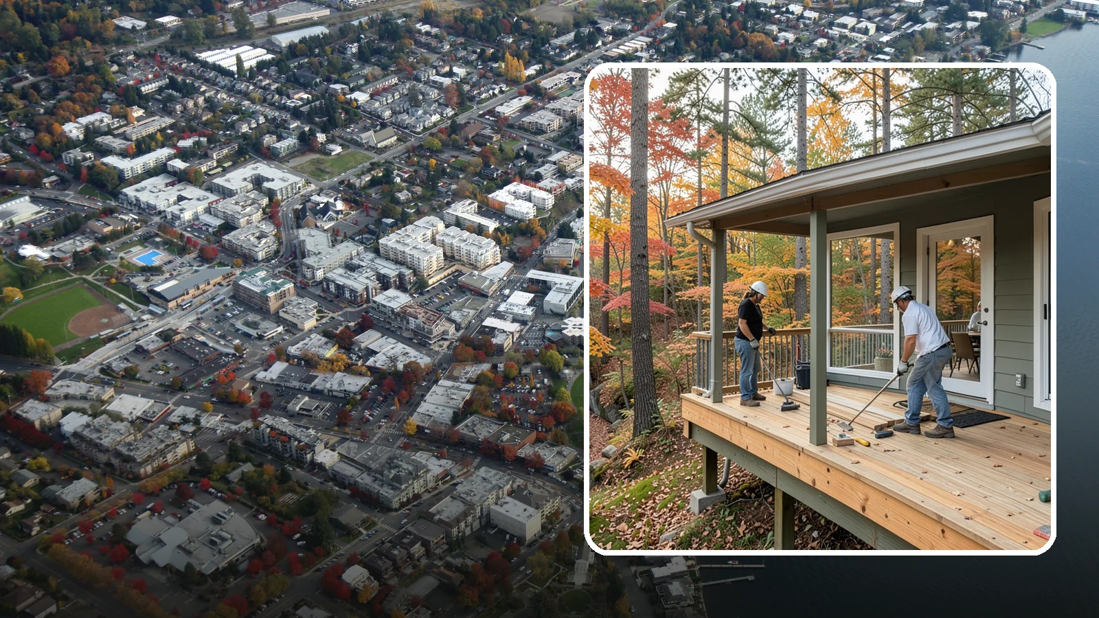 Three-Season Porch in Kirkland, King County, WA - Three-season porch construction that extends comfortable living across spring, summer, and fall.