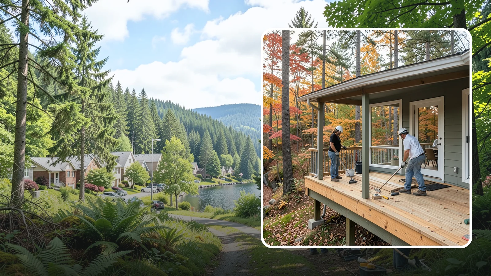 Three-Season Porch in Lake Forest Park, King County, WA - Three-season porch construction that extends comfortable living across spring, summer, and fall.