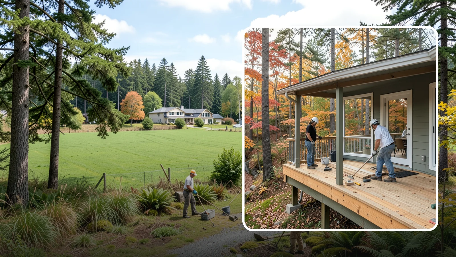 Three-Season Porch in Lyman, Skagit County, WA - Three-season porch construction that extends comfortable living across spring, summer, and fall.