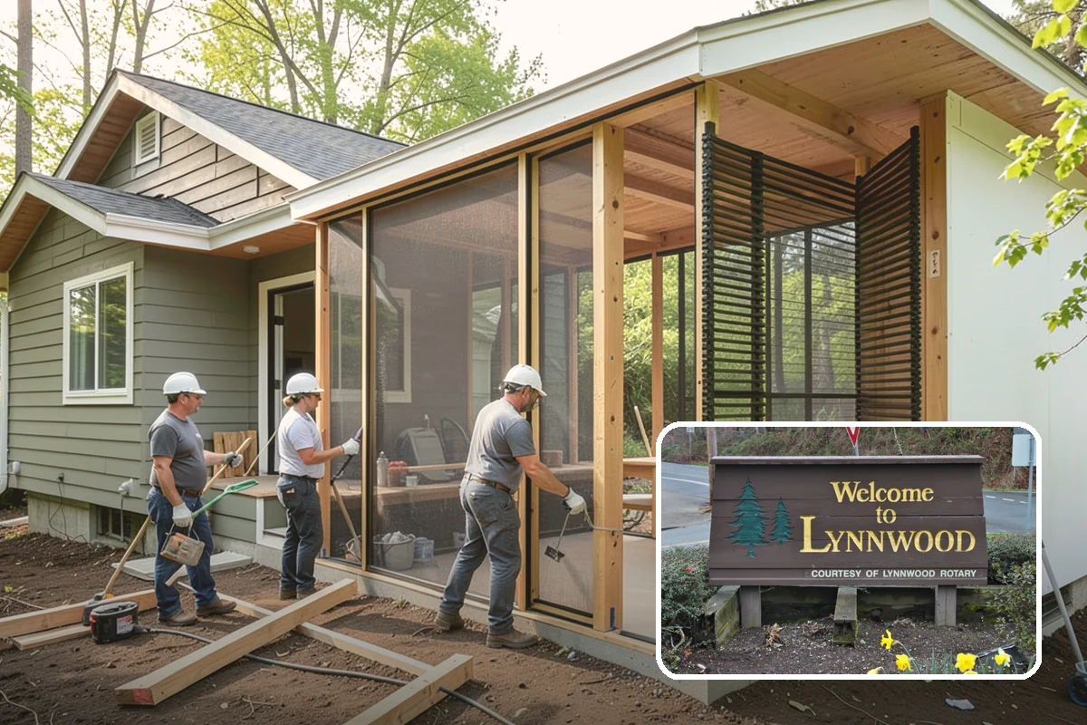 Three-Season Porch in Lynnwood, Snohomish County, WA - Comfortable use across three seasons