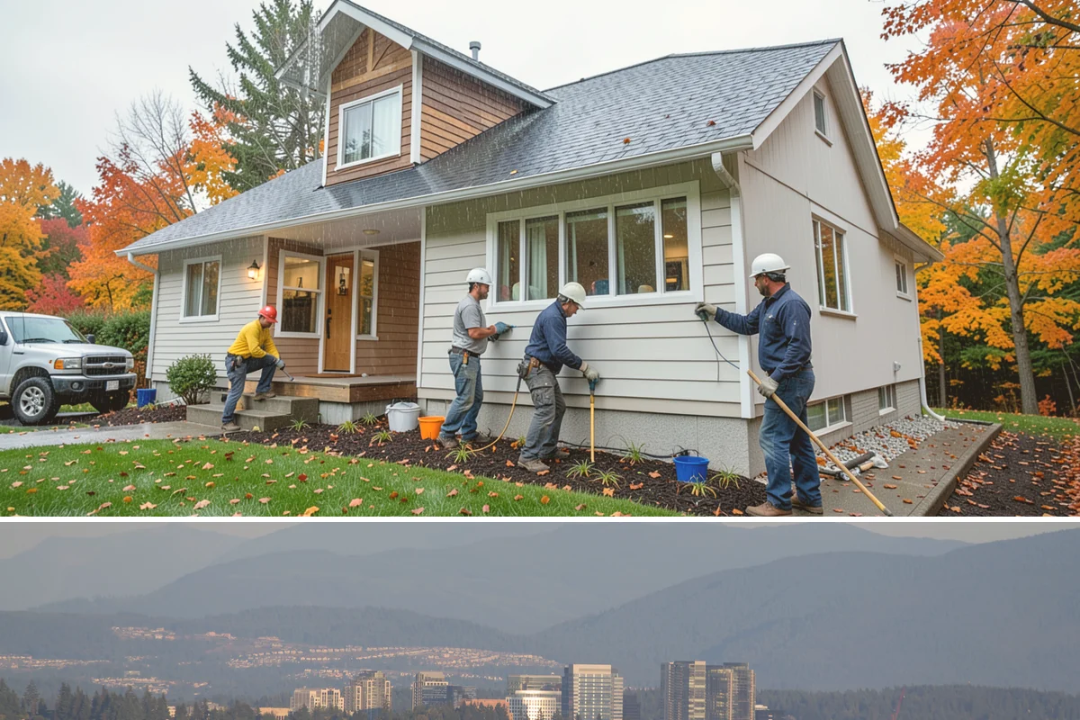 Three-Season Porch in Medina, King County, WA - Summer construction lets you enjoy the finished three-season porch through the beautiful Northwest fall.