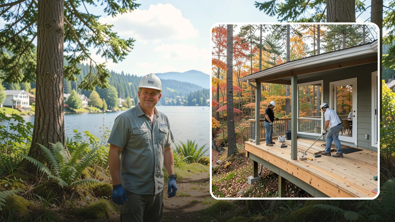 Three-Season Porch in Milton, King County, WA - Three-season porch construction that extends comfortable living across spring, summer, and fall.