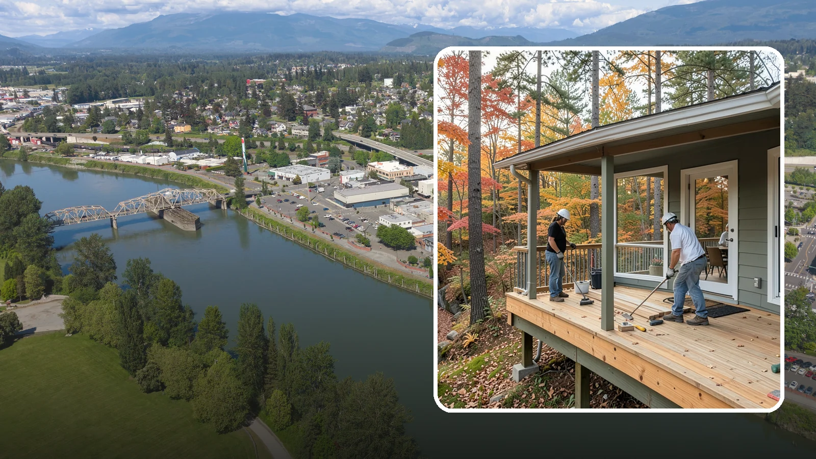 Three-Season Porch in Mount Vernon, Skagit County, WA - Three-season porch construction that extends comfortable living across spring, summer, and fall.