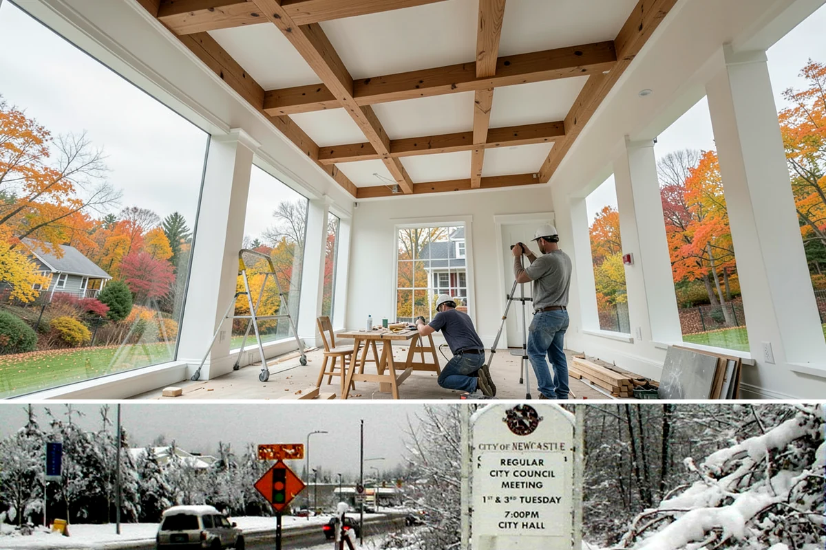 Three-Season Porch in Newcastle, King County, WA - Summer construction lets you enjoy the finished three-season porch through the beautiful Northwest fall.