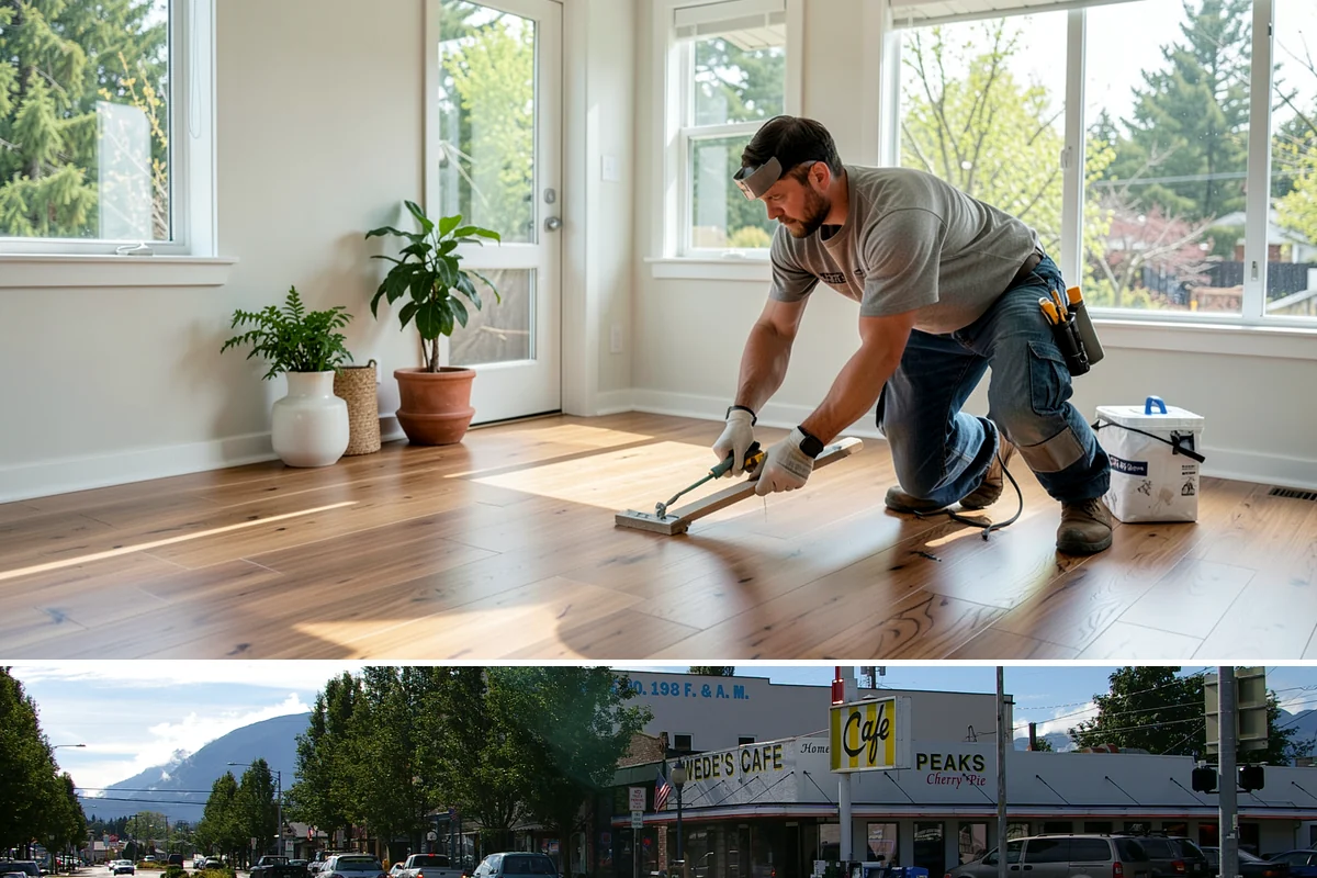 Three-Season Porch in North Bend, King County, WA - Summer construction lets you enjoy the finished three-season porch through the beautiful Northwest fall.