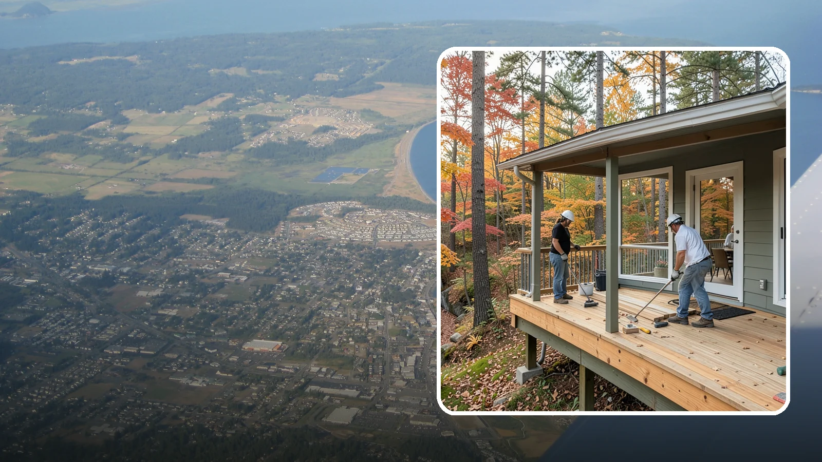 Three-Season Porch in Oak Harbor, Island County, WA - Three-season porch construction that extends comfortable living across spring, summer, and fall.