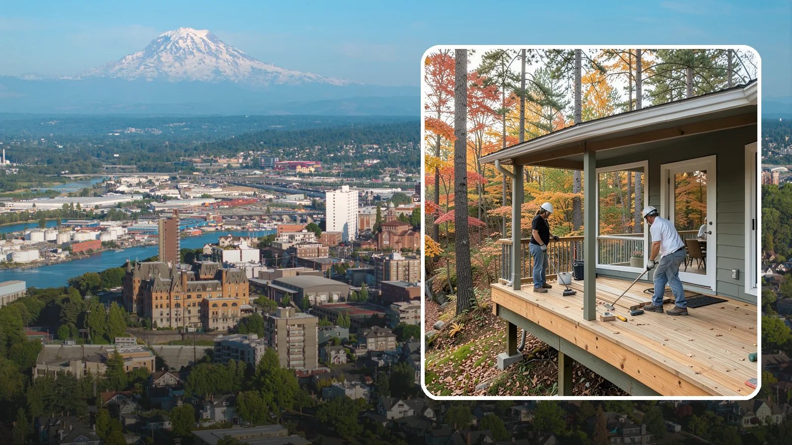 Three-Season Porch in Tacoma, Pierce County, WA - Three-season porch construction that extends comfortable living across spring, summer, and fall.