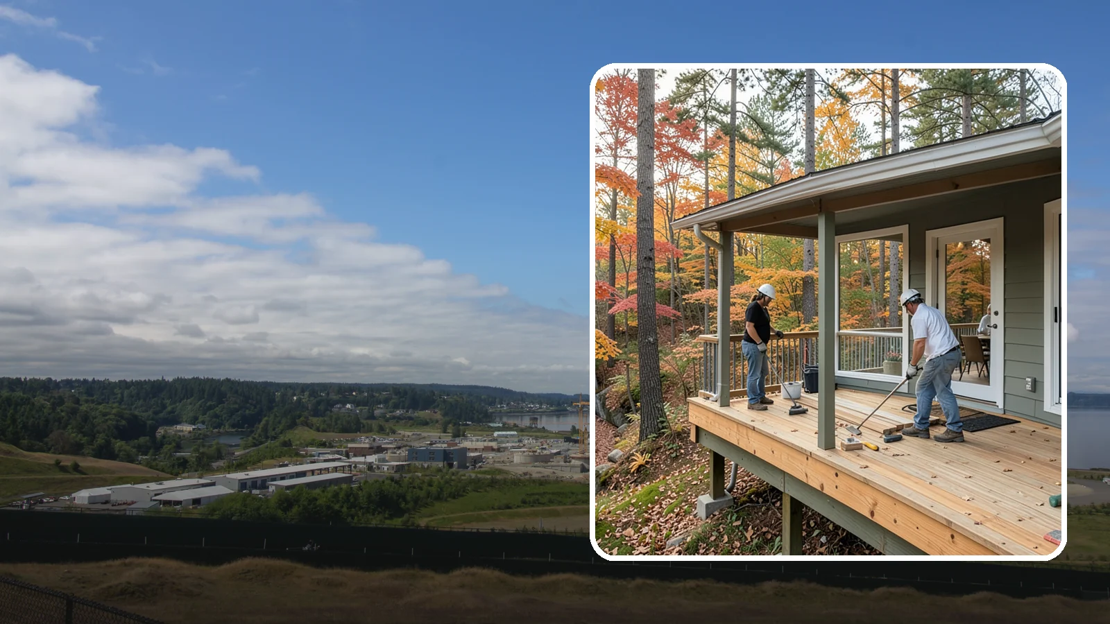Three-Season Porch in University Place, Pierce County, WA - Three-season porch construction that extends comfortable living across spring, summer, and fall.