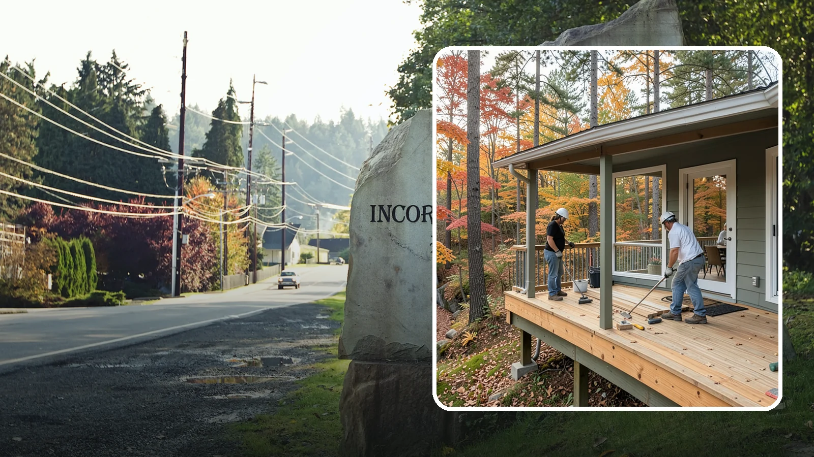 Three-Season Porch in Wilkeson, Pierce County, WA - Three-season porch construction that extends comfortable living across spring, summer, and fall.