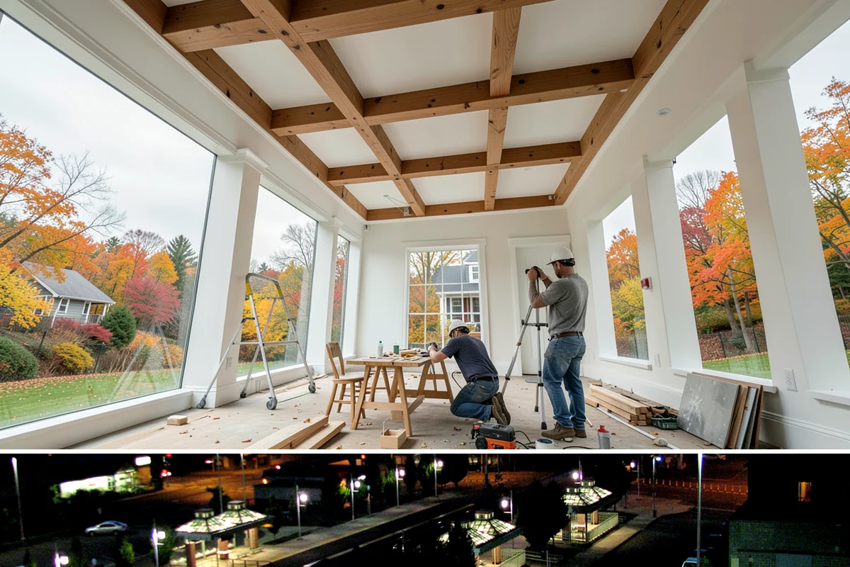 Three-Season Room Construction in Auburn, King County, WA - Building in late spring lets you enjoy the finished room through the best of the summer and fall.