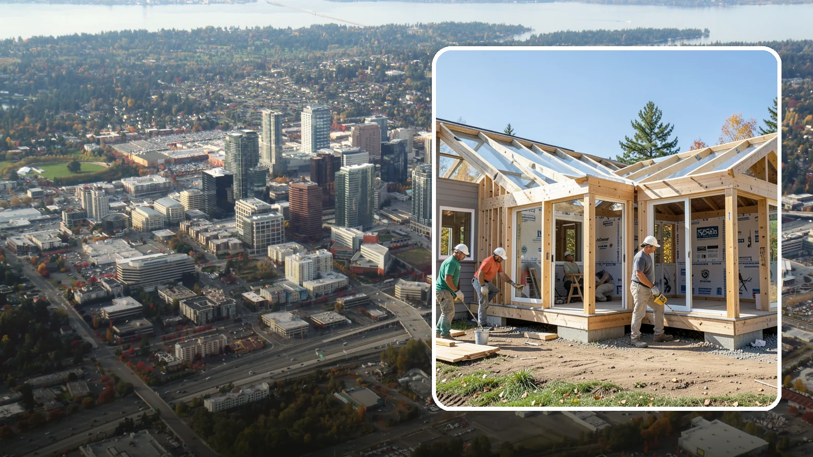 Three-Season Room Construction in Bellevue, King County, WA - A partially conditioned enclosed room ideal for spring, summer, and fall use.