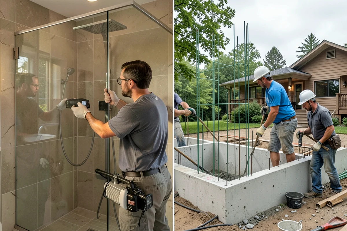 Three-Season Room Construction in Concrete, Skagit County, WA - Design the room layout and glazing style
