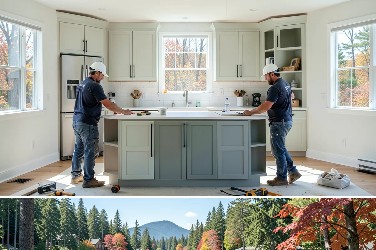 Three-Season Room Construction in Covington, King County, WA - Building in late spring lets you enjoy the finished room through the best of the summer and fall.