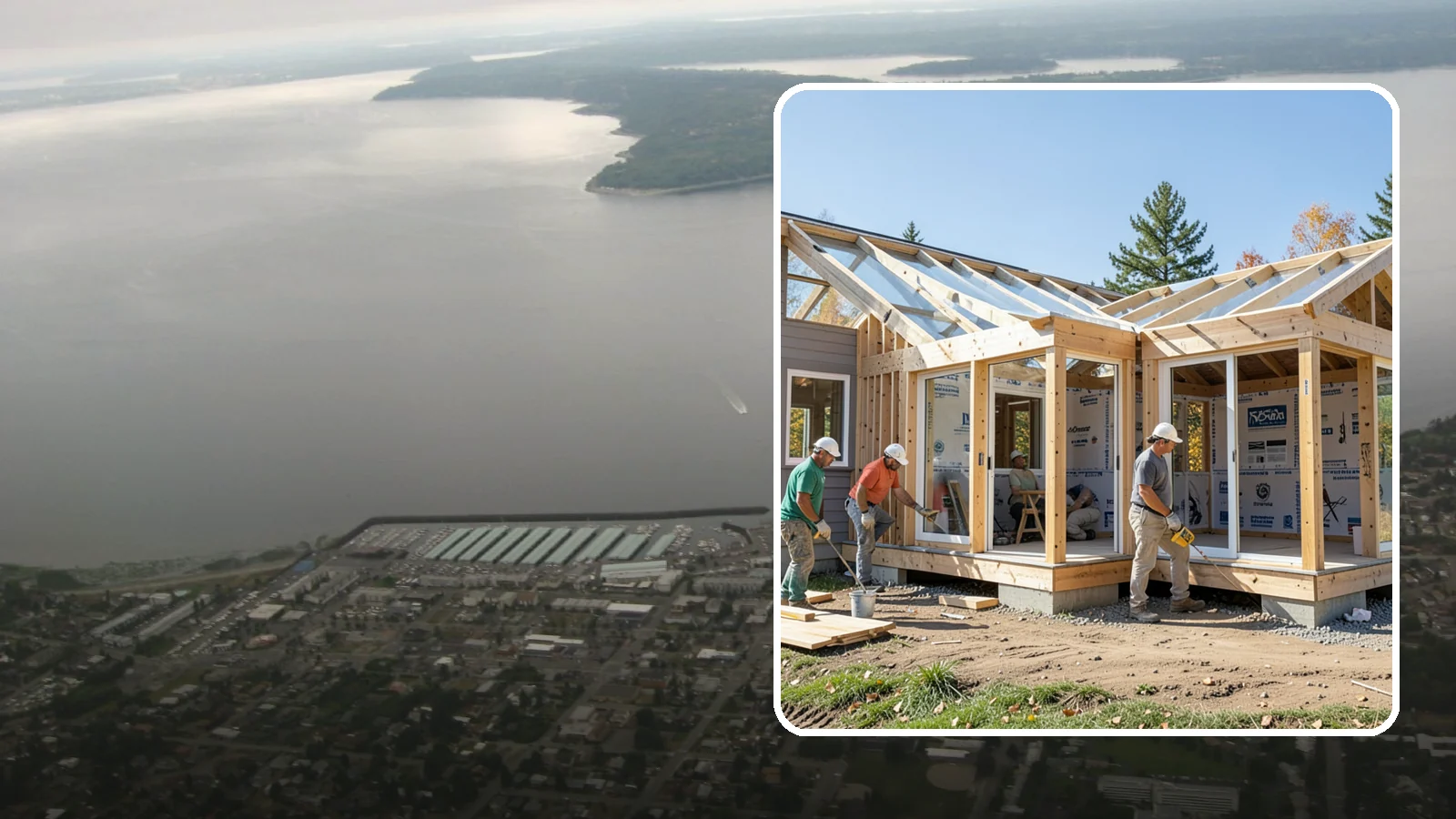 Three-Season Room Construction in Des Moines, King County, WA - A partially conditioned enclosed room ideal for spring, summer, and fall use.