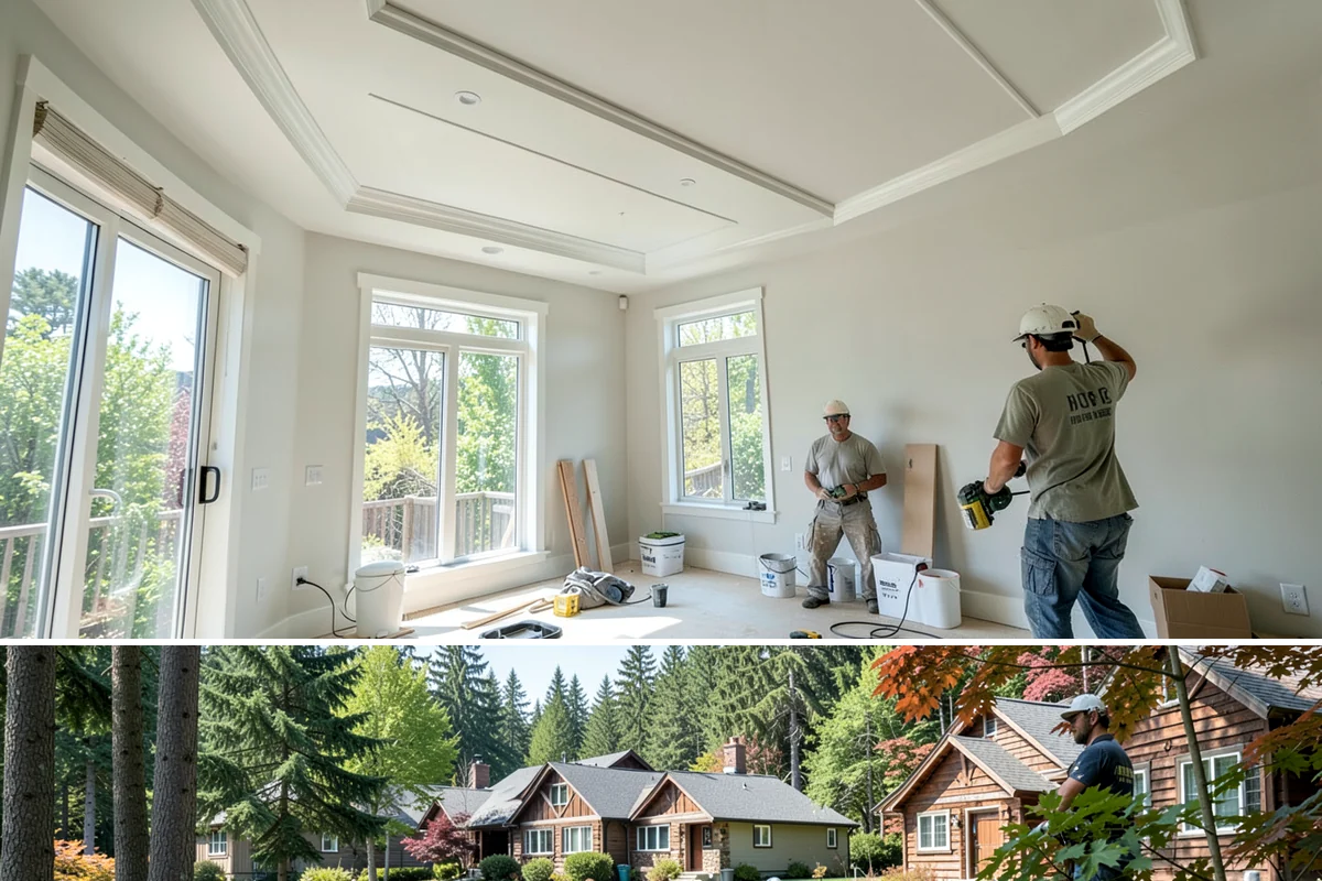 Three-Season Room Construction in Edgewood, Pierce County, WA - Building in late spring lets you enjoy the finished room through the best of the summer and fall.
