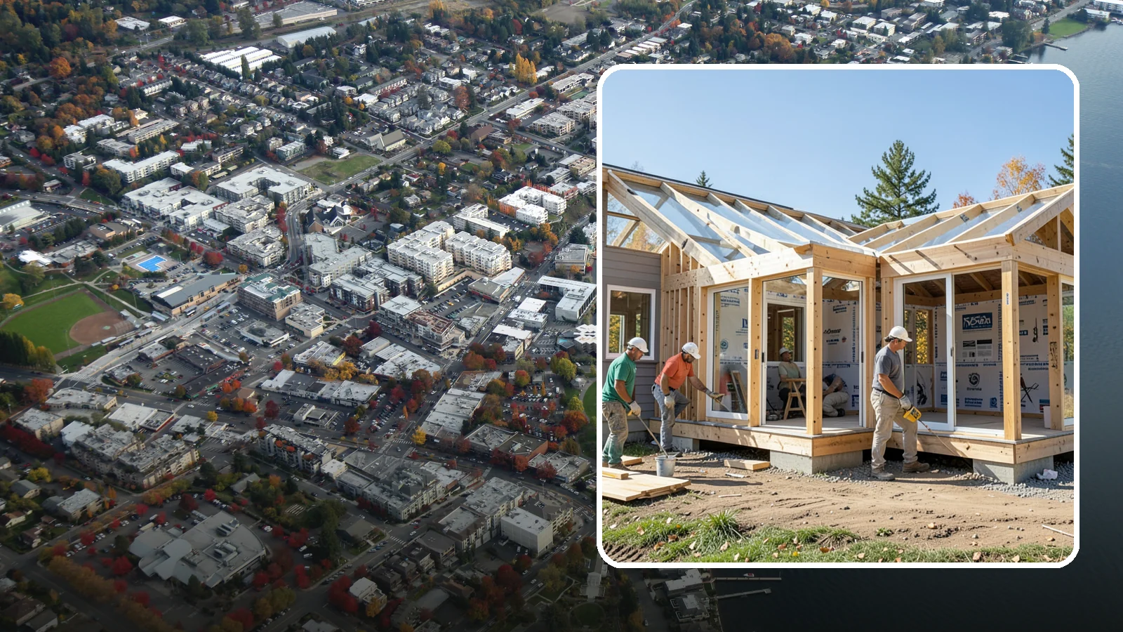 Three-Season Room Construction in Kirkland, King County, WA - A partially conditioned enclosed room ideal for spring, summer, and fall use.