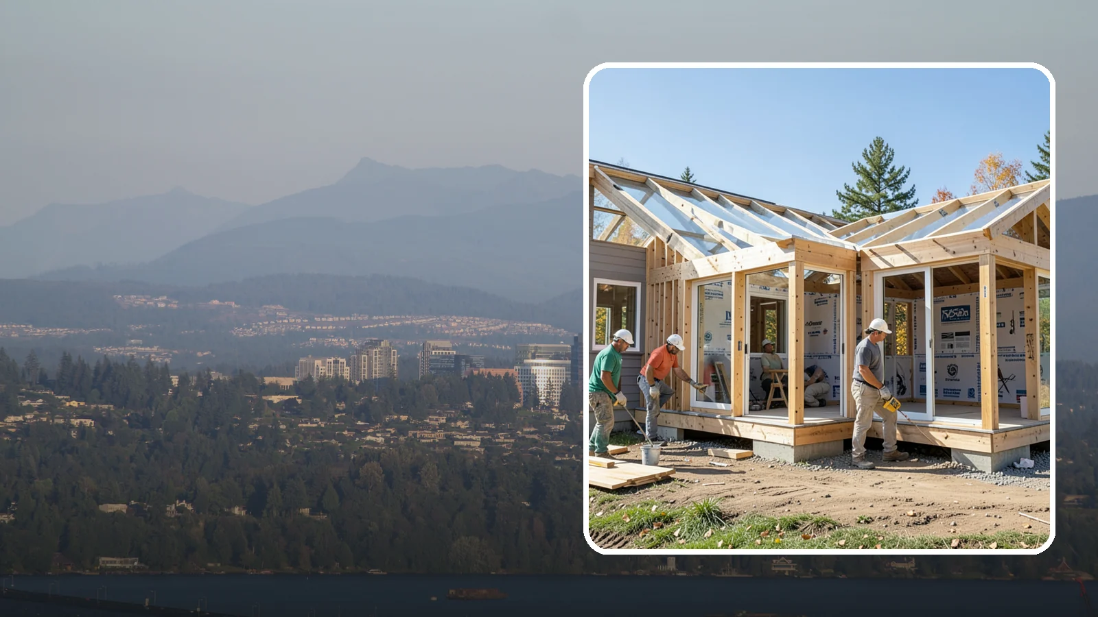 Three-Season Room Construction in Medina, King County, WA - A partially conditioned enclosed room ideal for spring, summer, and fall use.