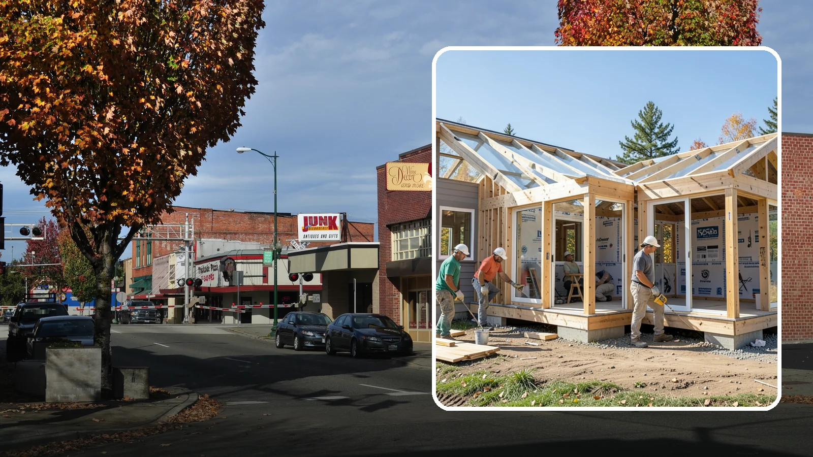 Three-Season Room Construction in Puyallup, Pierce County, WA - A partially conditioned enclosed room ideal for spring, summer, and fall use.