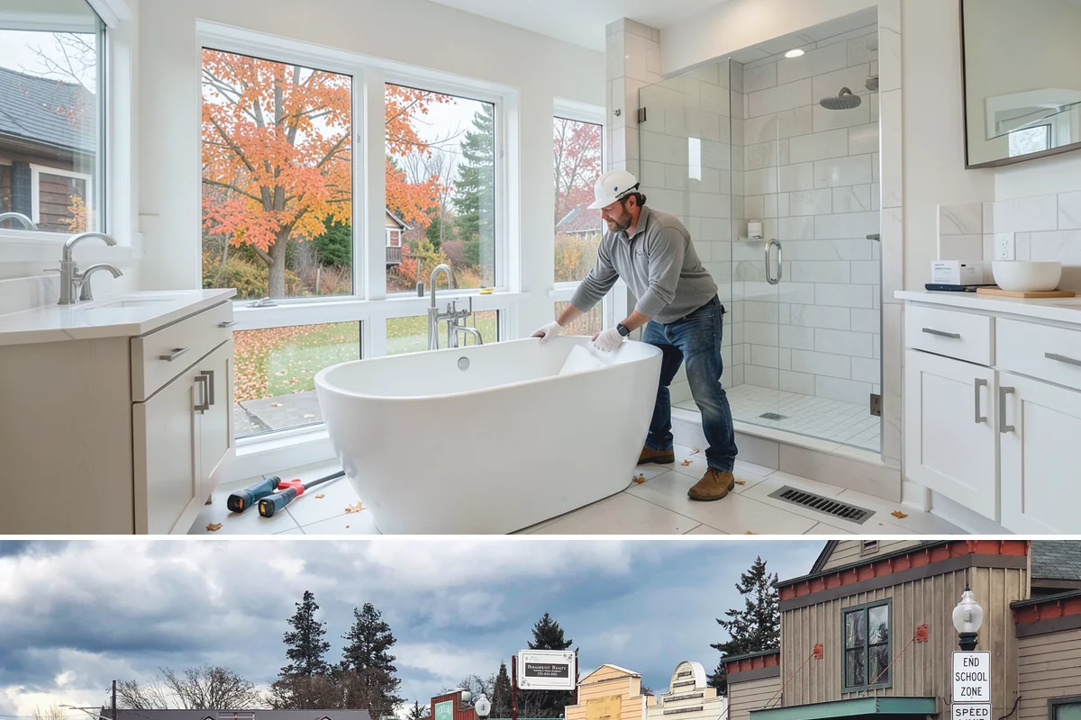 Three-Season Room Construction in Roy, Pierce County, WA - Building in late spring lets you enjoy the finished room through the best of the summer and fall.