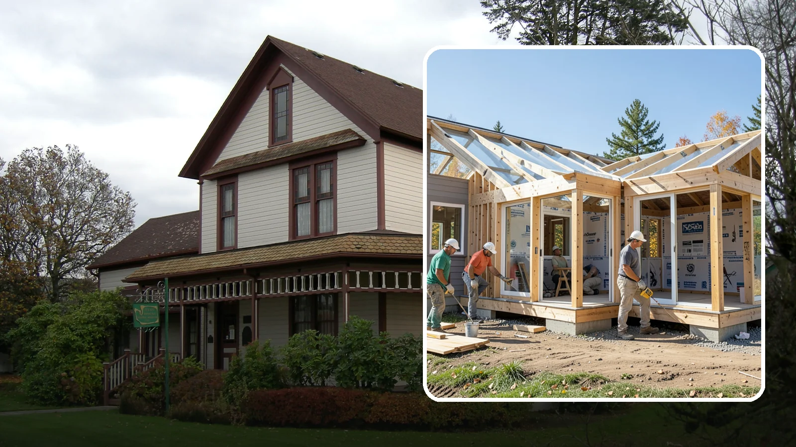 Three-Season Room Construction in Sumner, Pierce County, WA - A partially conditioned enclosed room ideal for spring, summer, and fall use.
