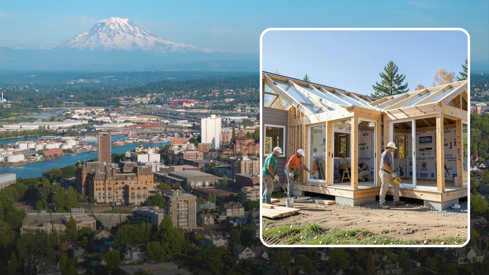 Three-Season Room Construction in Tacoma, Pierce County, WA - A partially conditioned enclosed room ideal for spring, summer, and fall use.