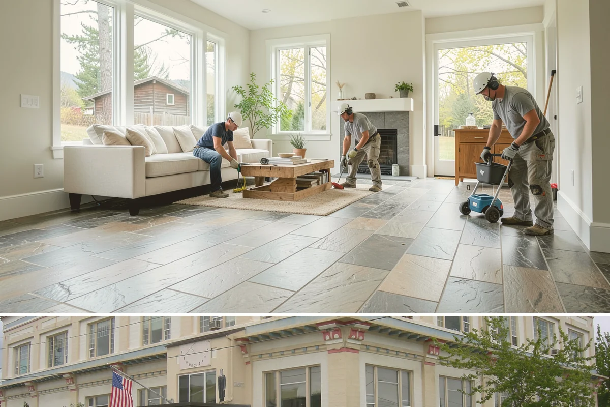 Threshold Ramp Installation in Anacortes, Skagit County, WA - Threshold ramps install in a single visit any time of year, indoors or out.