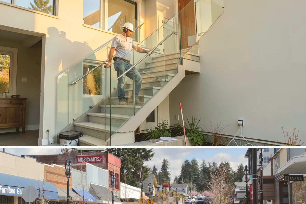 Threshold Ramp Installation in Bothell, King County, WA - Threshold ramps install in a single visit any time of year, indoors or out.