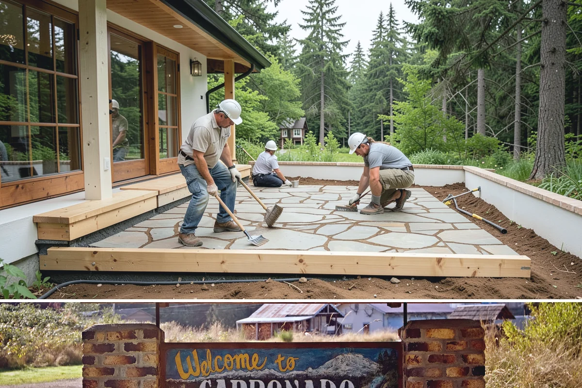 Threshold Ramp Installation in Carbonado, Pierce County, WA - Threshold ramps install in a single visit any time of year, indoors or out.