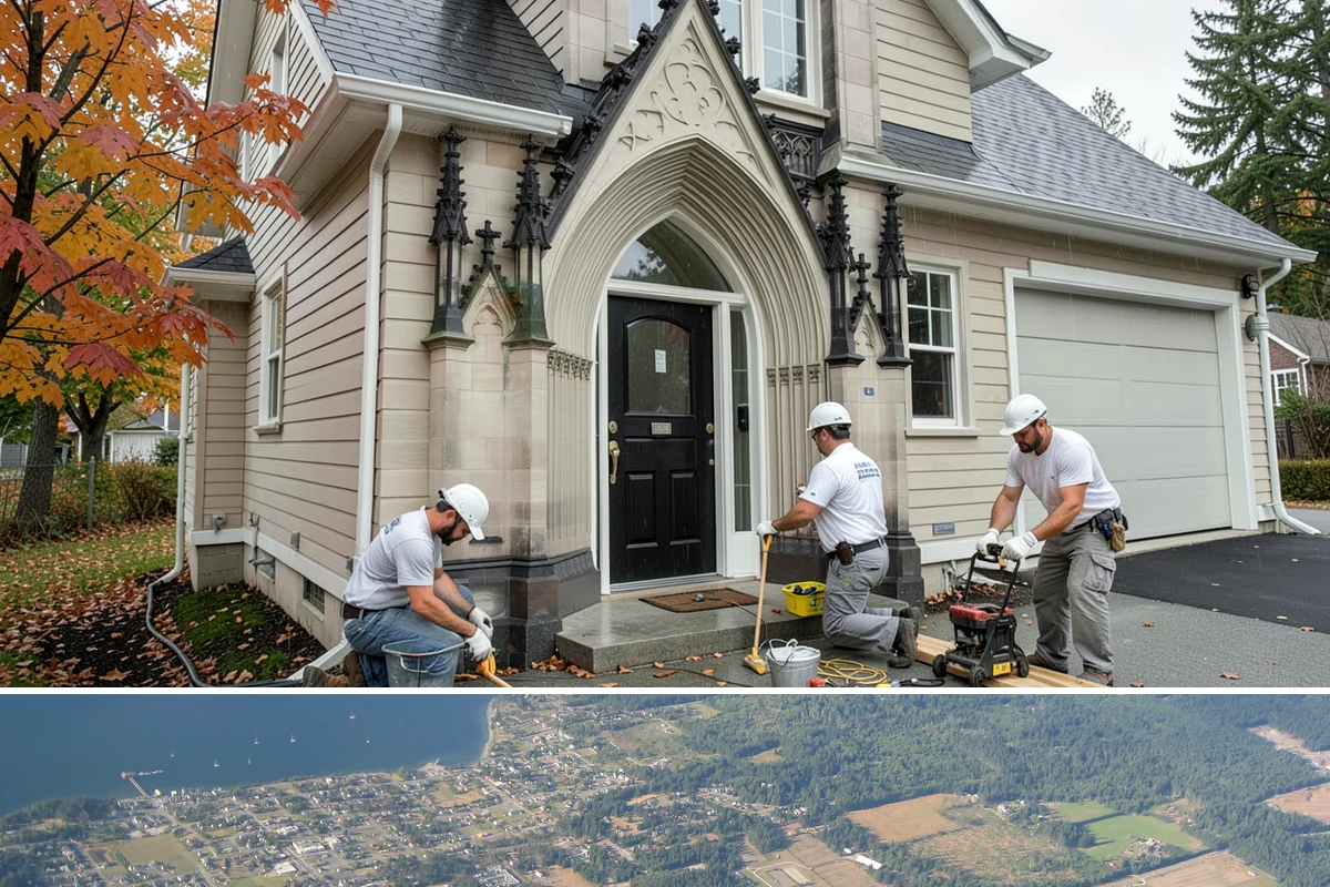 Threshold Ramp Installation in Coupeville, Island County, WA - Threshold ramps install in a single visit any time of year, indoors or out.