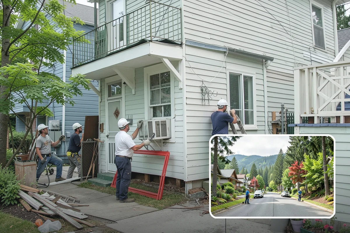 Threshold Ramp Installation in Darrington, Snohomish County, WA - Eliminates trip and roll-over hazards at door sills