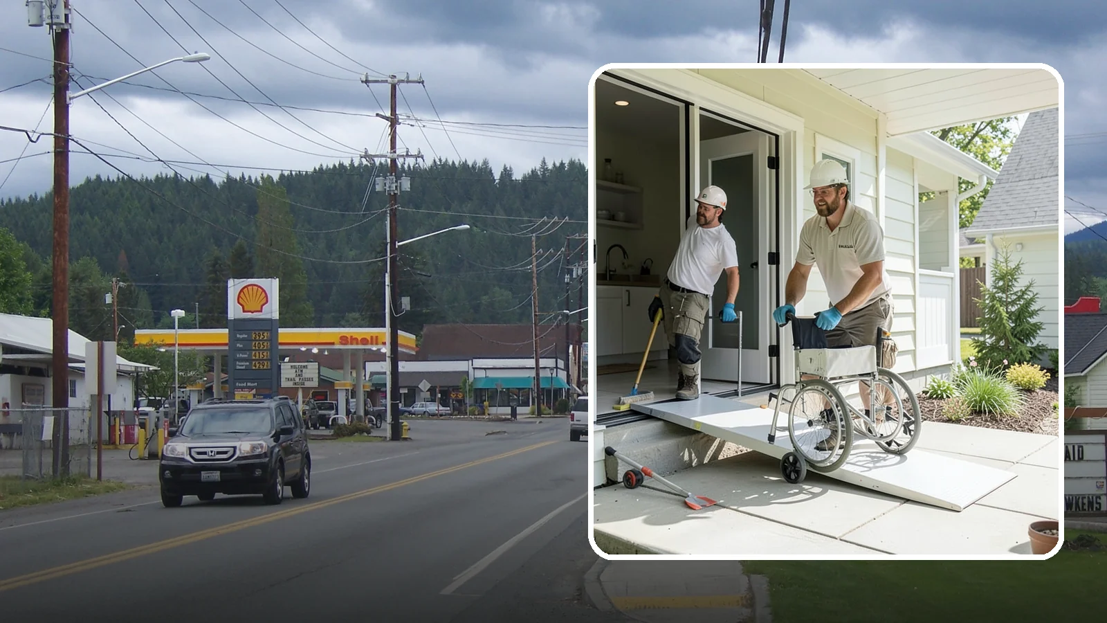 Threshold Ramp Installation in Granite Falls, Snohomish County, WA - We install threshold ramps that smooth out door sills and small elevation changes into safe, rollable transitions.