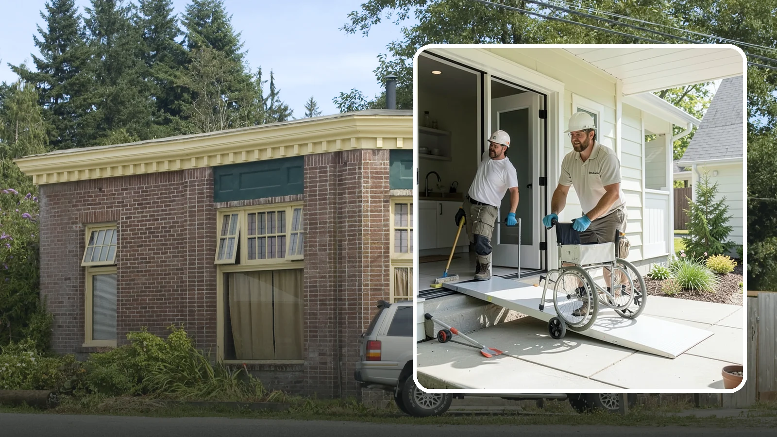 Threshold Ramp Installation in Hamilton, Skagit County, WA - We install threshold ramps that smooth out door sills and small elevation changes into safe, rollable transitions.