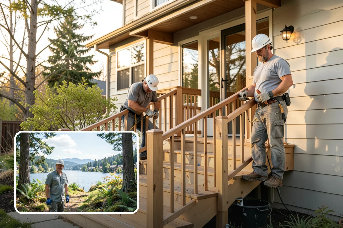 Threshold Ramp Installation in Milton, King County, WA - Eliminates trip and roll-over hazards at door sills