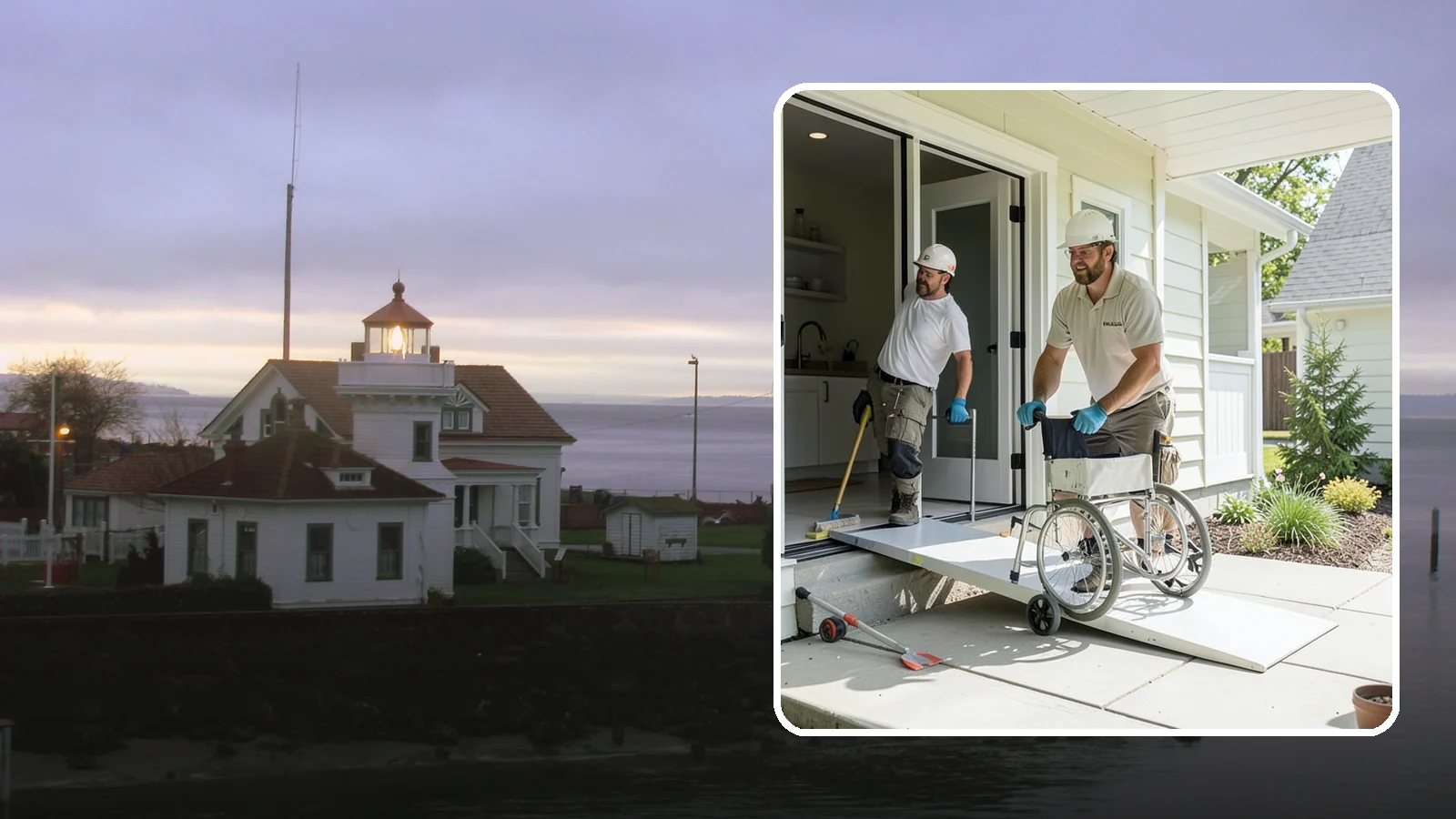 Threshold Ramp Installation in Mukilteo, Snohomish County, WA - We install threshold ramps that smooth out door sills and small elevation changes into safe, rollable transitions.