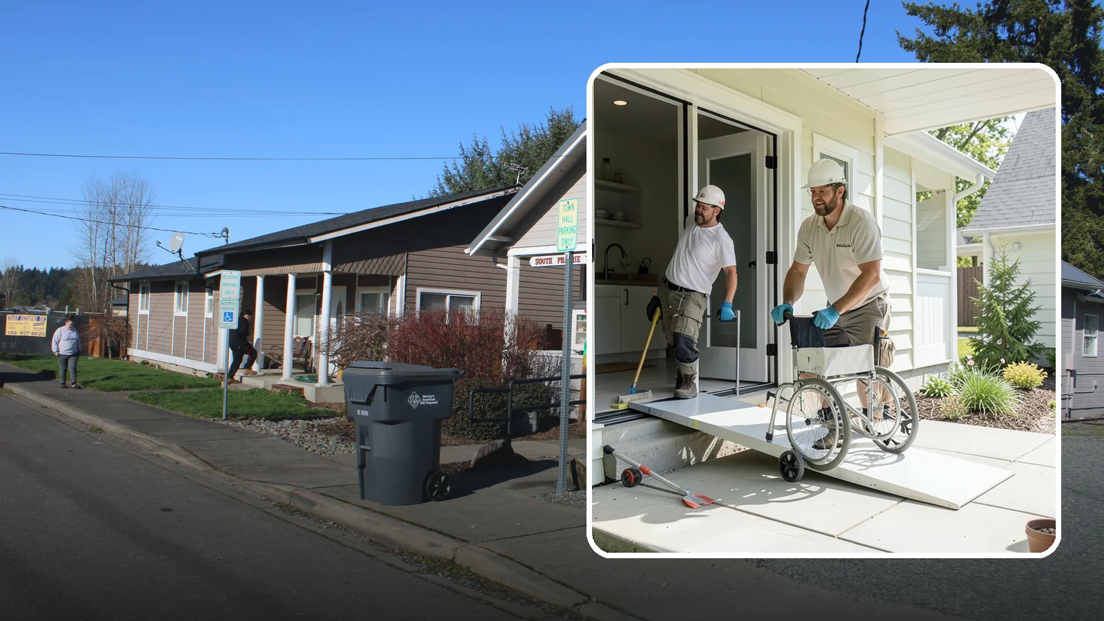 Threshold Ramp Installation in South Prairie, Pierce County, WA - We install threshold ramps that smooth out door sills and small elevation changes into safe, rollable transitions.