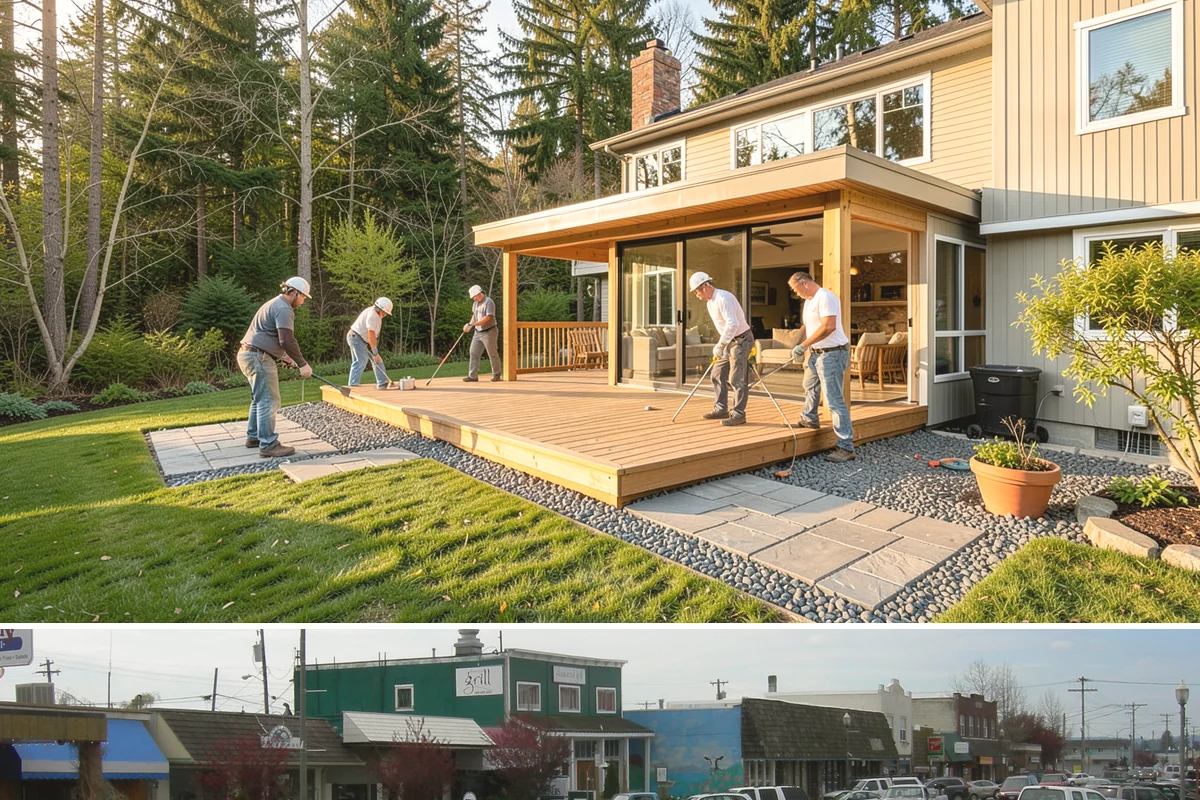 Threshold Ramp Installation in Stanwood, Snohomish County, WA - Threshold ramps install in a single visit any time of year, indoors or out.