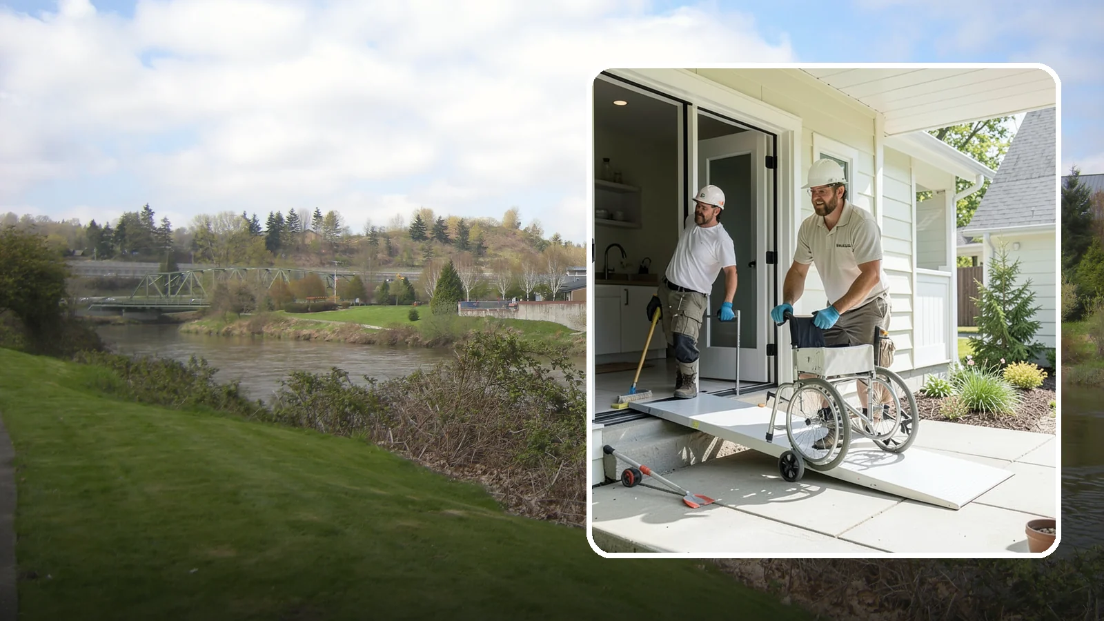 Threshold Ramp Installation in Tukwila, King County, WA - We install threshold ramps that smooth out door sills and small elevation changes into safe, rollable transitions.