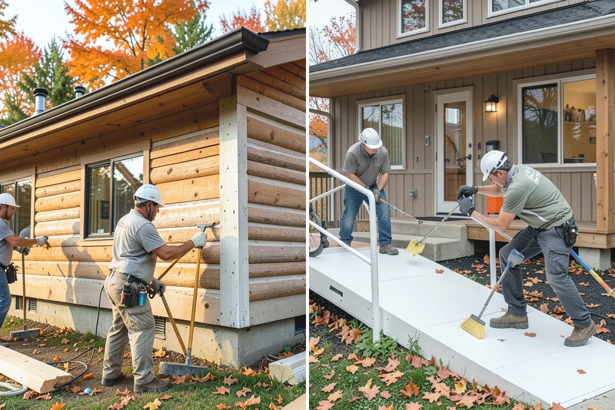 Threshold Ramp Installation in Woodinville, King County, WA - We measure each threshold rise and surrounding clearance