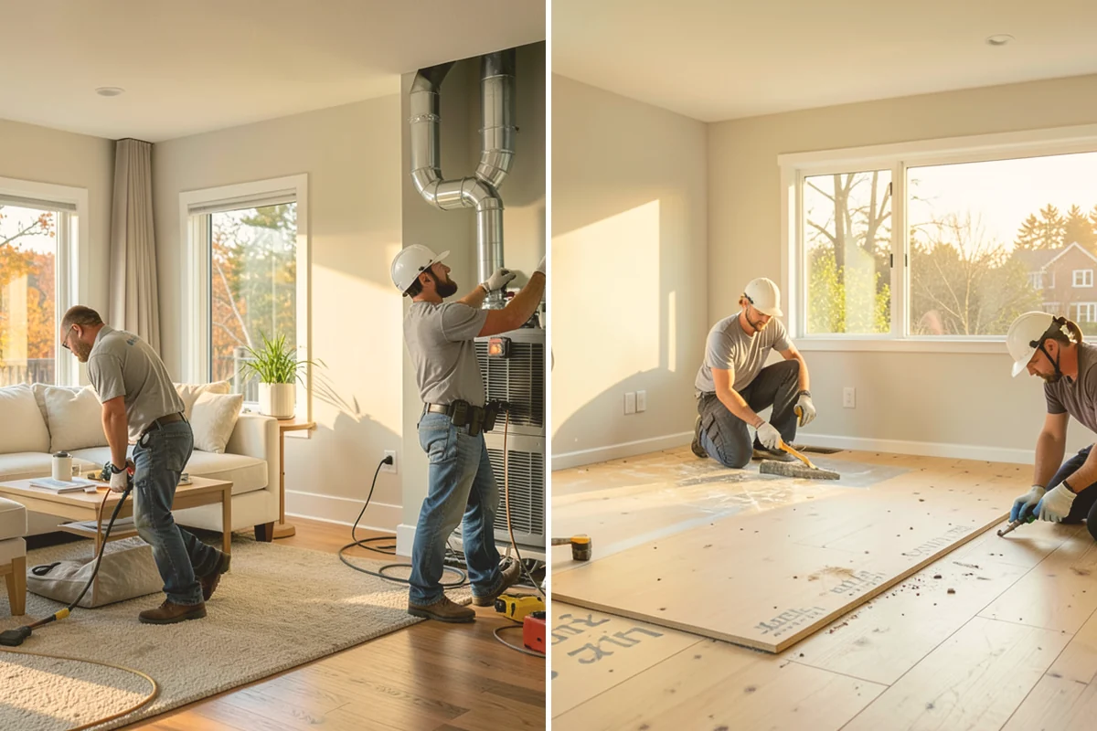 Tile Flooring Installation in Bothell, King County, WA - Prepare and waterproof the substrate