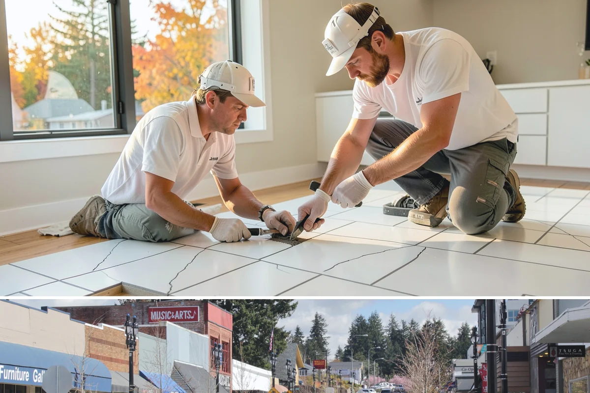 Tile Flooring Installation in Bothell, King County, WA - Tile installs comfortably in any season since the work happens indoors, though adequate drying time matters during damp winter...