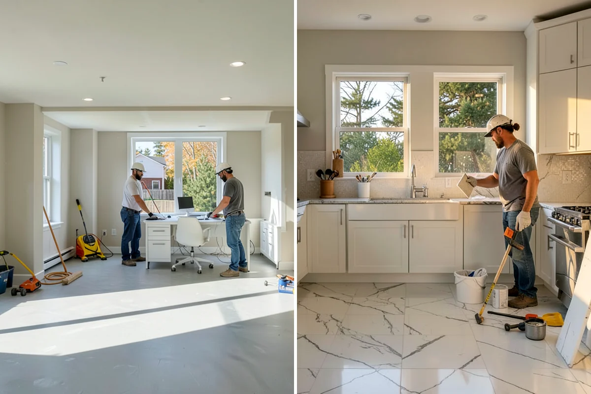 Tile Flooring Installation in Lake Forest Park, King County, WA - Prepare and waterproof the substrate