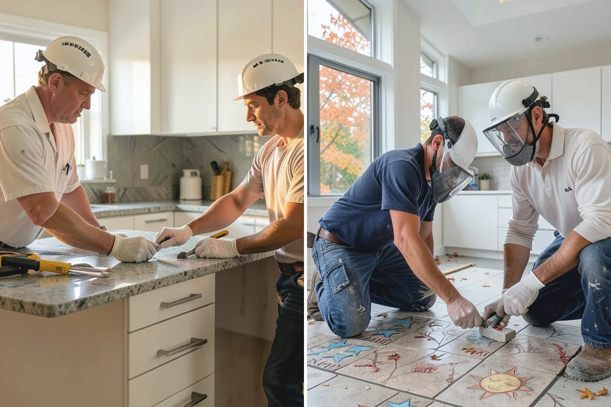 Tile Flooring Installation in Redmond, King County, WA - Prepare and waterproof the substrate