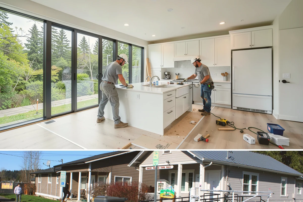 Tile Flooring Installation in South Prairie, Pierce County, WA - Tile installs comfortably in any season since the work happens indoors, though adequate drying time matters during damp winter...