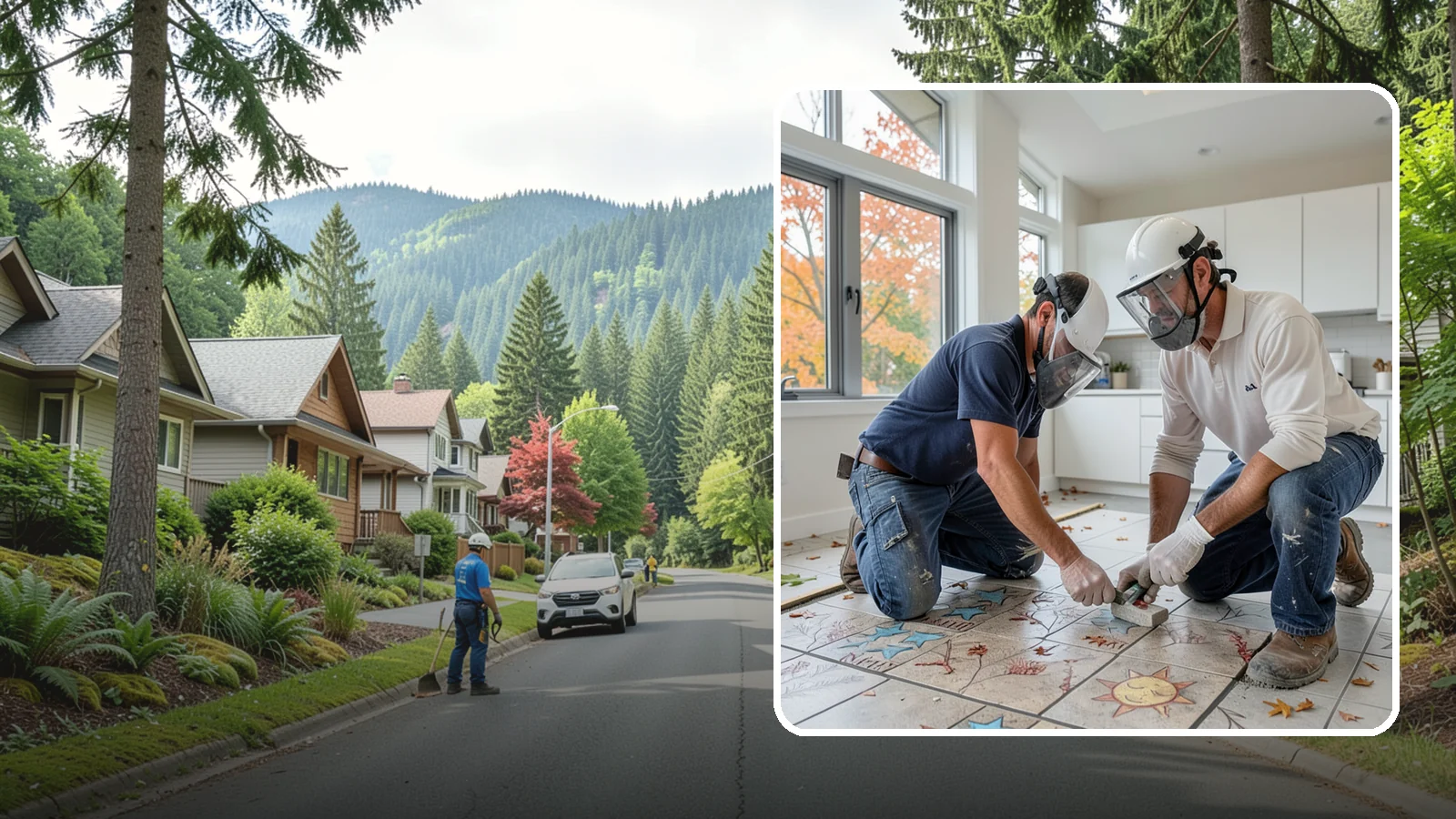 Tile Installation in Darrington, Snohomish County, WA - Professional tile installation for floors, walls, and features throughout your Puget Sound home.