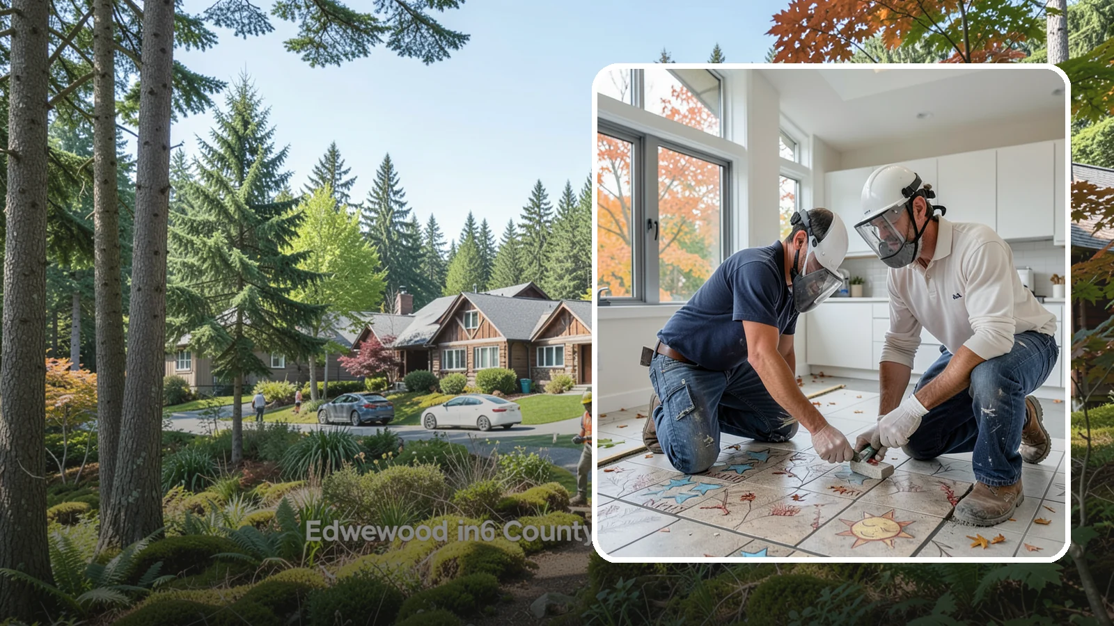 Tile Installation in Edgewood, Pierce County, WA - Professional tile installation for floors, walls, and features throughout your Puget Sound home.