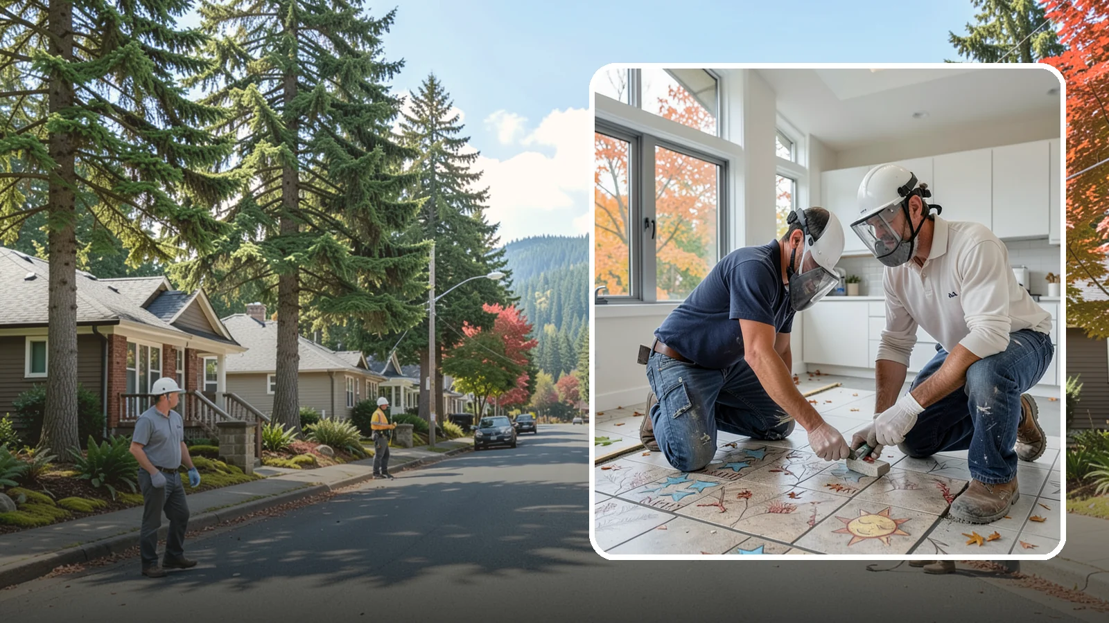 Tile Installation in Hunts Point, King County, WA - Professional tile installation for floors, walls, and features throughout your Puget Sound home.