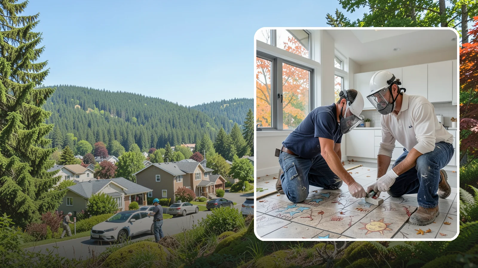 Tile Installation in Index, Snohomish County, WA - Professional tile installation for floors, walls, and features throughout your Puget Sound home.