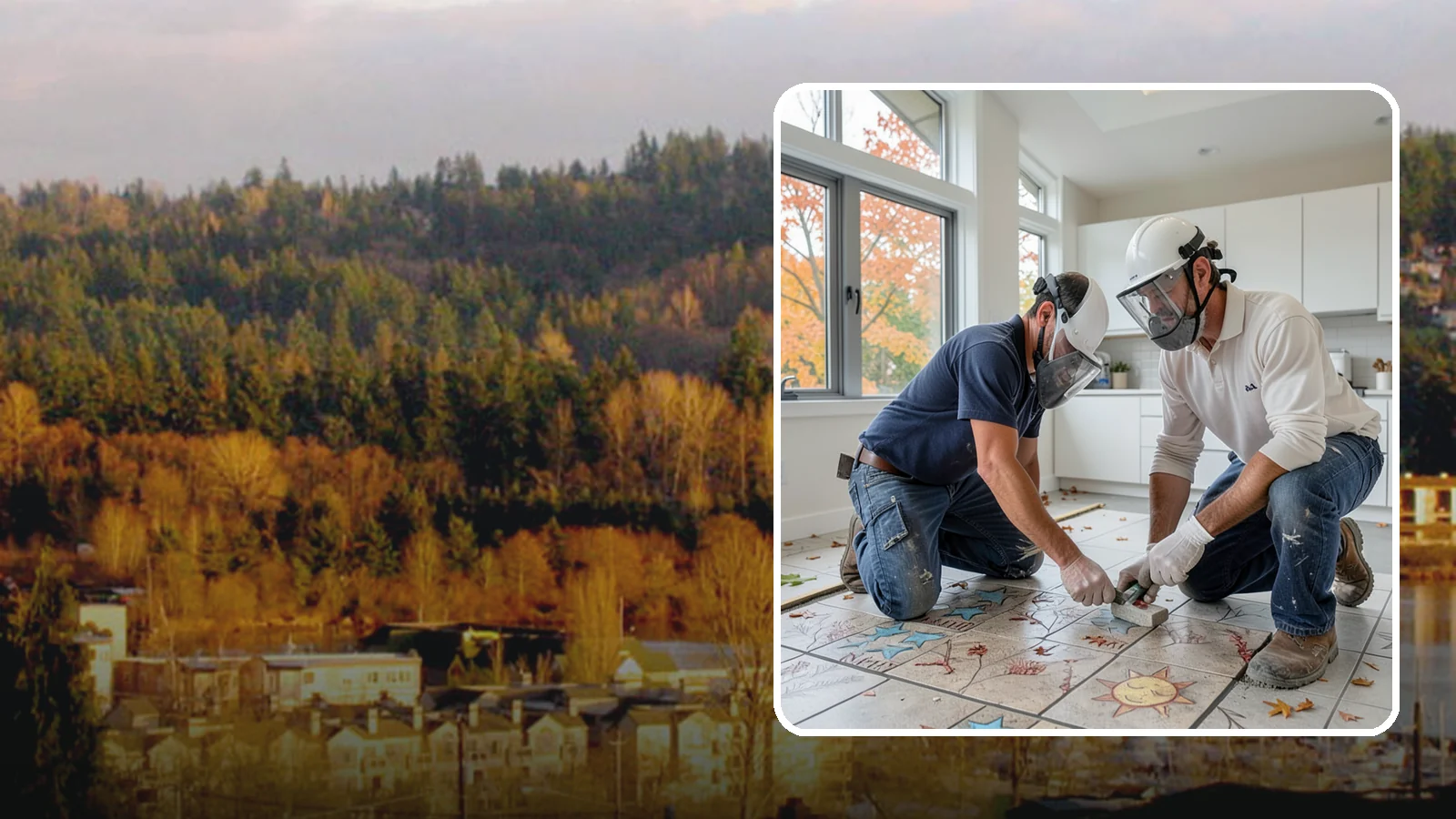 Tile Installation in Kenmore, King County, WA - Professional tile installation for floors, walls, and features throughout your Puget Sound home.