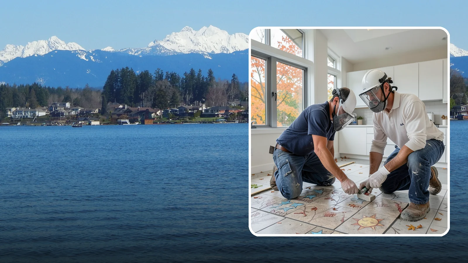 Tile Installation in Lake Stevens, Snohomish County, WA - Professional tile installation for floors, walls, and features throughout your Puget Sound home.
